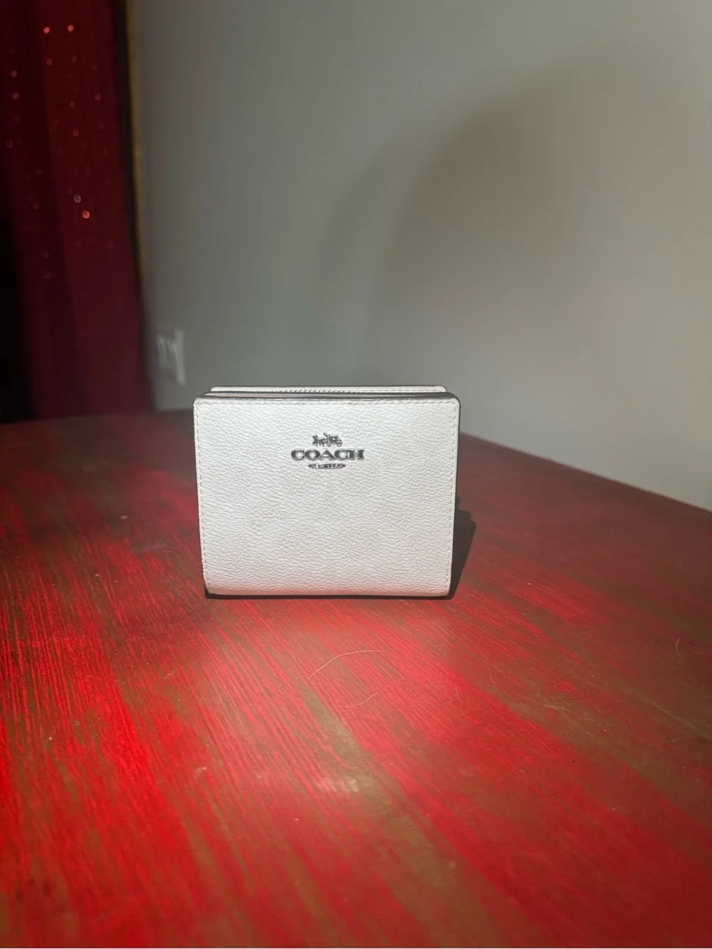 White Coach khaki, snap wallet
